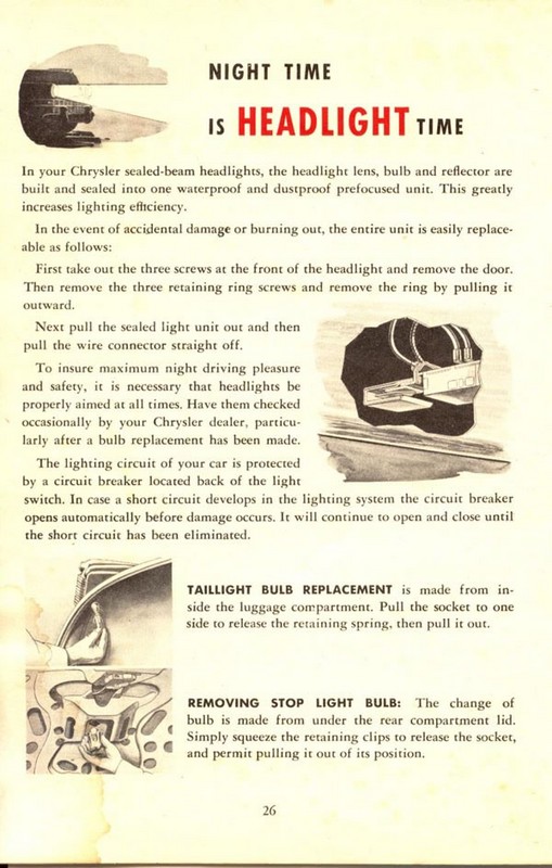 1946 Chrysler Owners Manual Page 40